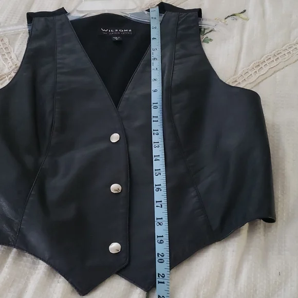 Wilson Black Leather Vest for Women - Picture 6 of 6